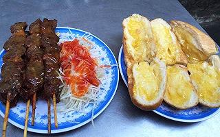 A Tùng - Bánh Mì Bò Nướng Bơ Cambodia - Cống Quỳnh a tung - banh mi bo nuong bo cambodia - cong quynh