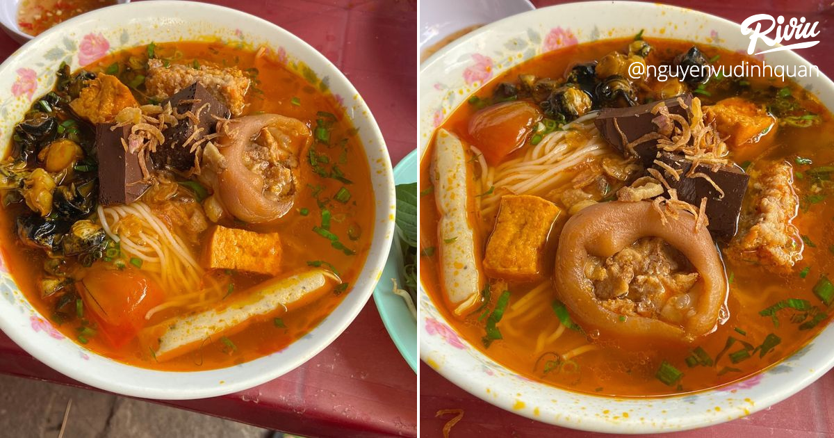 Bún Riêu Ốc Siêu Nhiều Topping chỉ 35k | riviu.vn