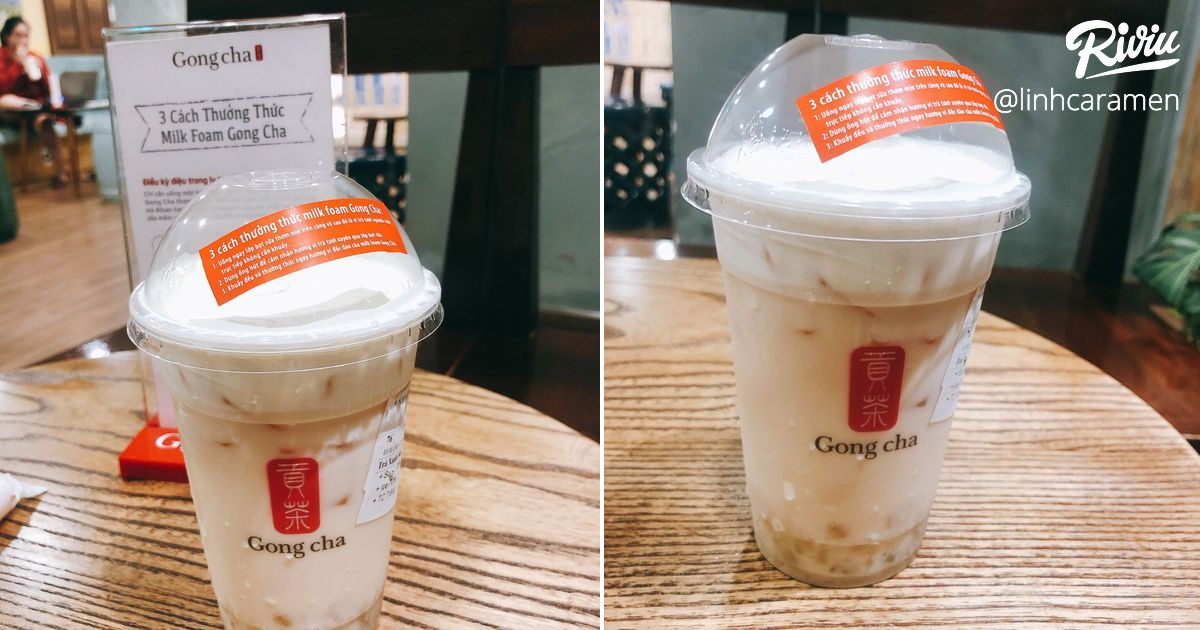 Milk Foam Gong Cha riviu.vn