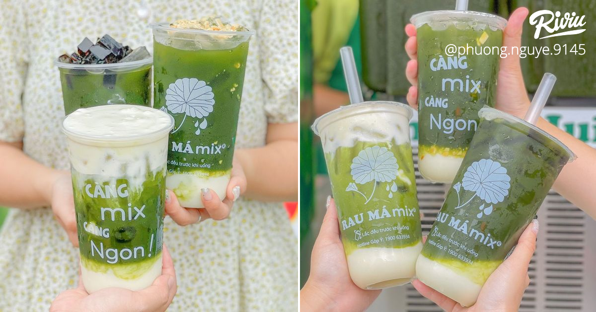 RAU MÁ MIX sơ hở cái là ra bộ ba món mới hà - Đã vậy còn mua ly nhỏ ...