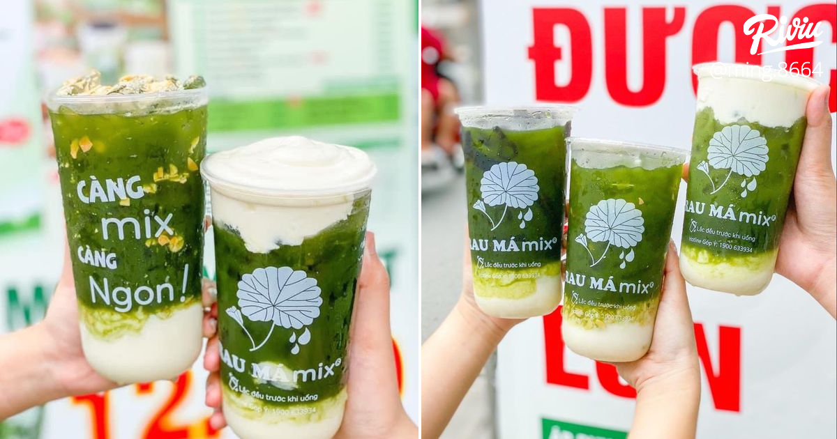 Chấn động Rau Má Mix ra Bộ Ba Sản Phẩm Mới, đã vậy Mua Ly Nhỏ Được Ly ...